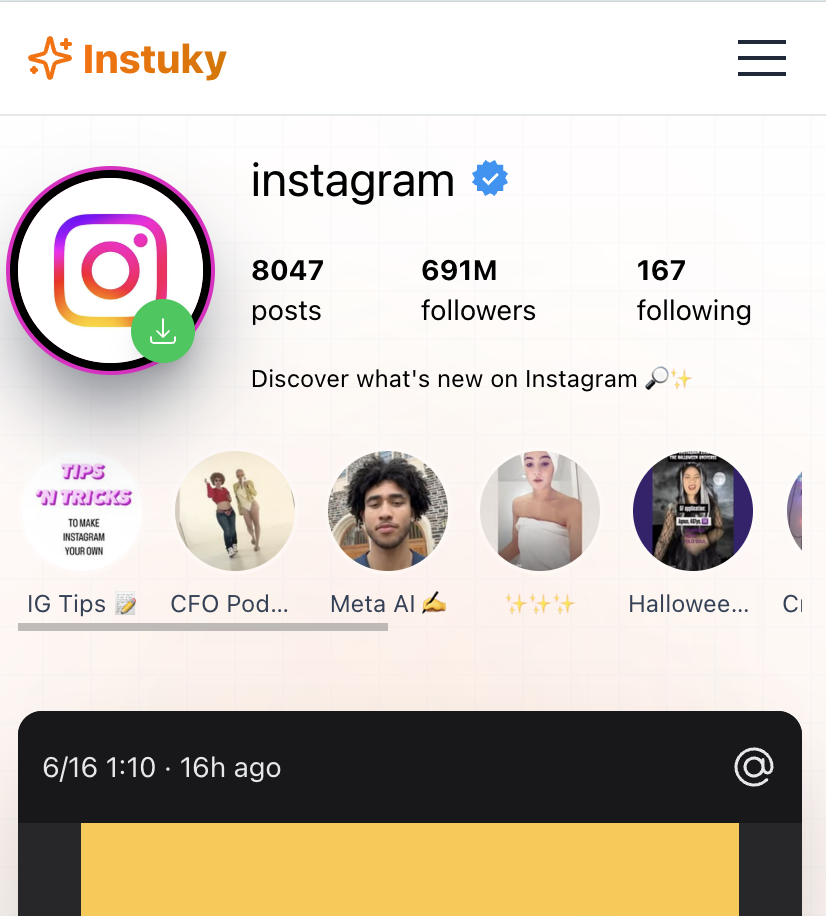 Click View Profile button