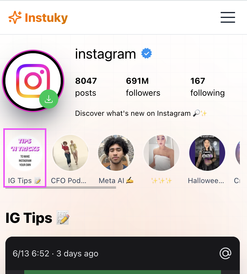 Tap Download button